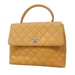 CHANEL Brown Caviar Leather Bag